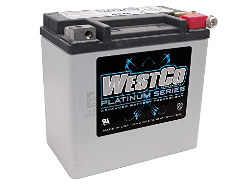 WestCo AGMバッテリー 　ハーレー　スポーツスター フォーティーエイト ウエスコ□AGMバッテリー WCP14L 【04-21年 スポーツスター等